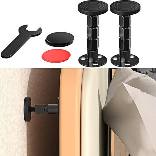 2PCS Adjustable Threaded Bed Frame Anti-Shake Tool, Upgraded Headboard stoppers by MERDTTESHOME