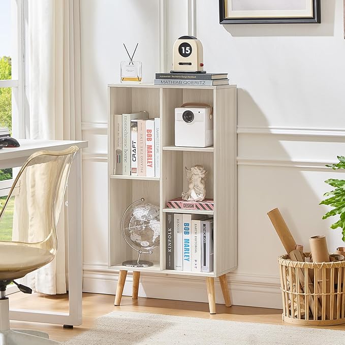 LEYAOYAO 5 Cube Bookshelf 3-Tier Bookcase - Image 3