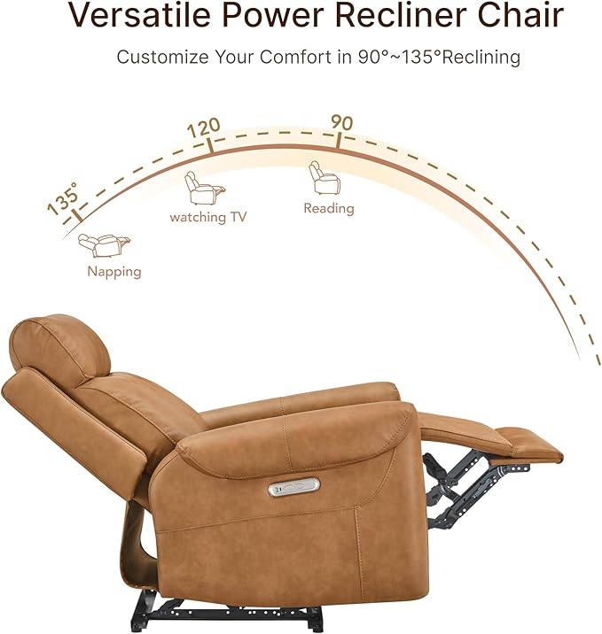 KISLOT Leather Recliner Chair Set of 2, Wall Hugger RV Recliners - Image 5
