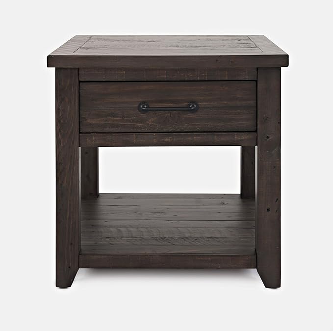 Jofran Madison County Harris End Table, Barnwood Brown by Jofran+Inc.
