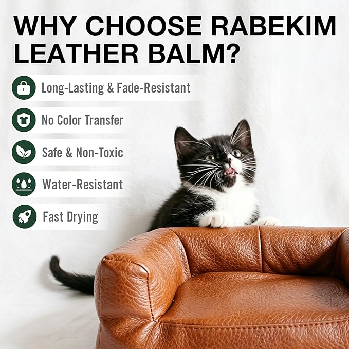 Black Leather Repair Kit, Leather Recoloring Balm – Restore & Repair Faded - Image 6