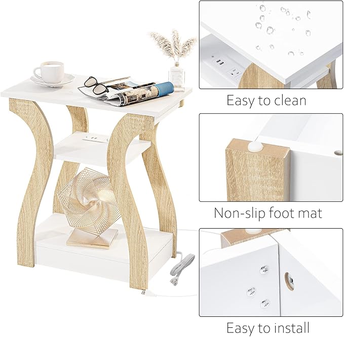 FROMJBEST End Table Set of 2 - Image 8