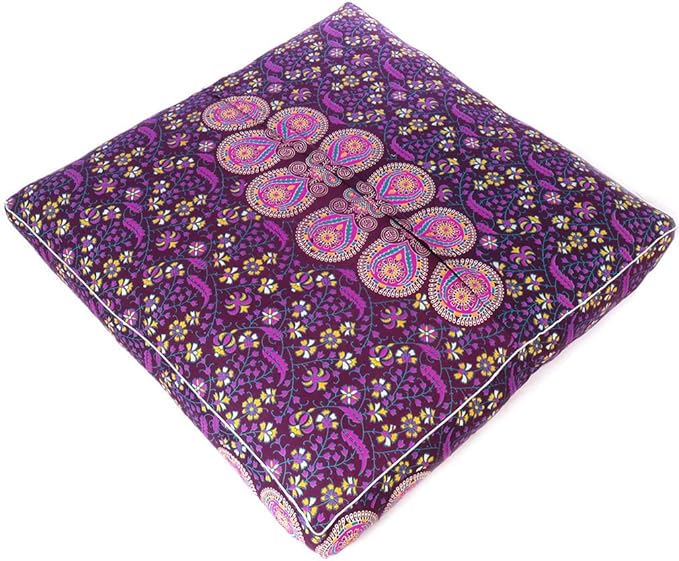 Mandala Floor Pillow Cover Meditation Cushion Seating Throw Hippie Round - Image 5