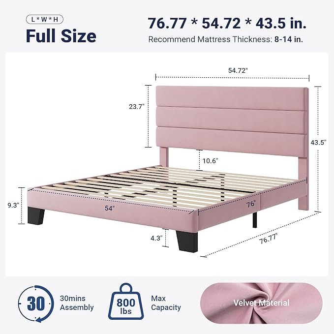Allewie Full Size Platform Bed Frame - Image 2