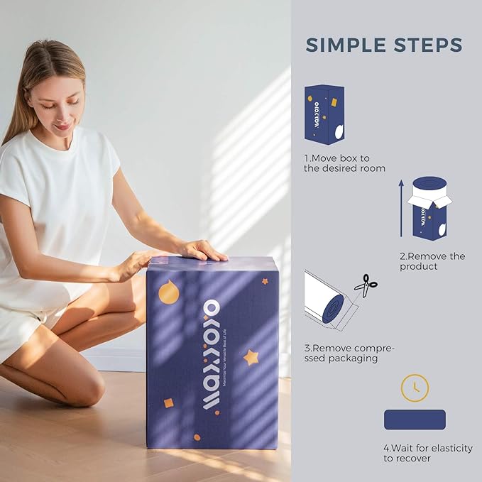 MAXYOYO Grey Constellation Japanese Futon Mattress, Tatami Mat Portable Camping - Image 4
