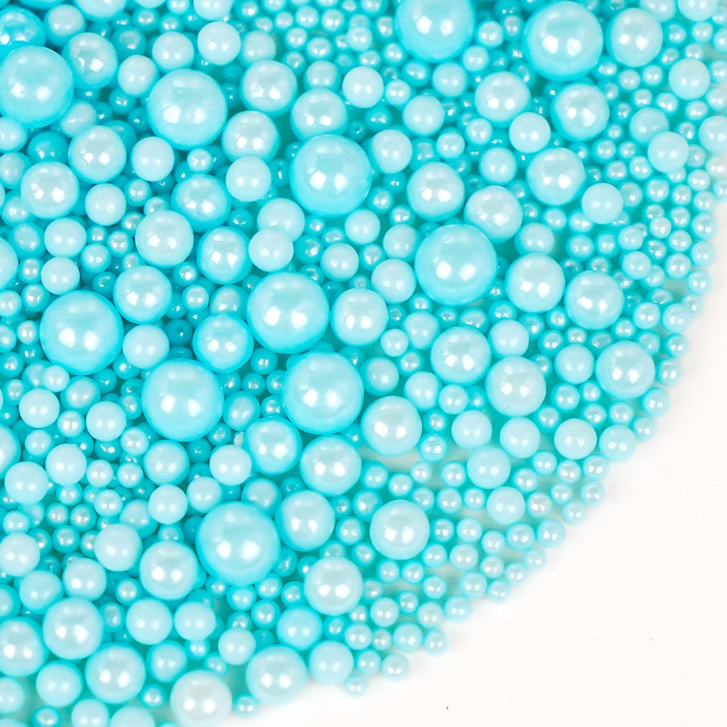 Edible Blue Pearl Sprinkles, Edible Sugar Sprinkles, Blue Pearls for Cake Decorating, Cupcake Toppers, Cake Decorations, Wedding Party Supplies, 180g/6.35oz