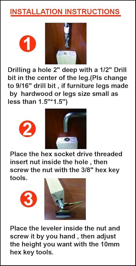 Swivel Furniture Levelers - Image 7