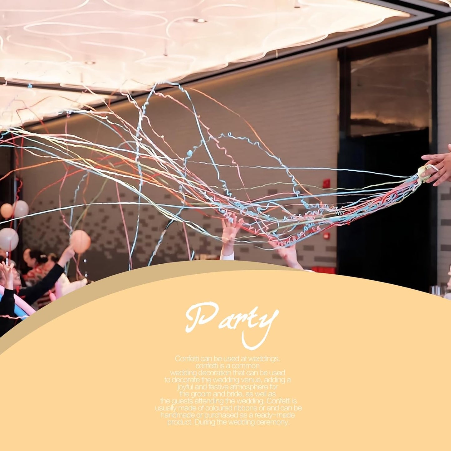 Confetti Poppers, 10Pack Plastic No Mess Streamers, Party Poppers for Birthday,Wedding,Celebrations,Graduation Party (Colorful 2, 10 Pack)