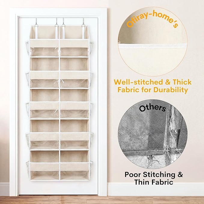 Ofiray-home Over the Door Organizer 5 Tiers, Extra Large Behind Door Storage of - Image 7