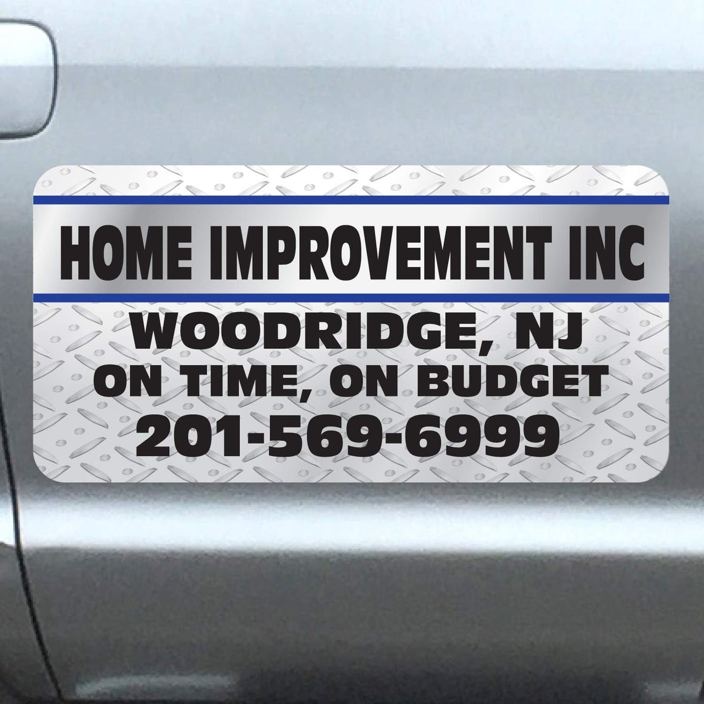 Car Magnet Signs Custom - 24"x12" (Set of 2), 30-mil Thickness with Rounded Corners (Metal)