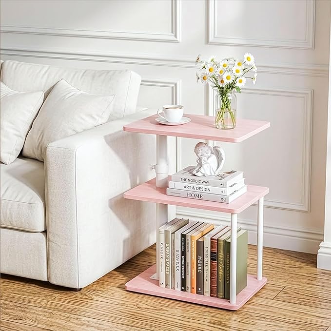Faesun Swivel Side Table for Couch Arm, Adjustable C End Table for Recliner or - Image 3