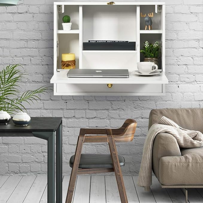 WATERJOY Small Wall Foldable Hideaway Storage Cabinets - Image 8