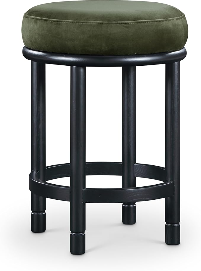 Meridian Furniture 977Green-C Monette Collection Art Deco Counter Stool by MeridianFurniture