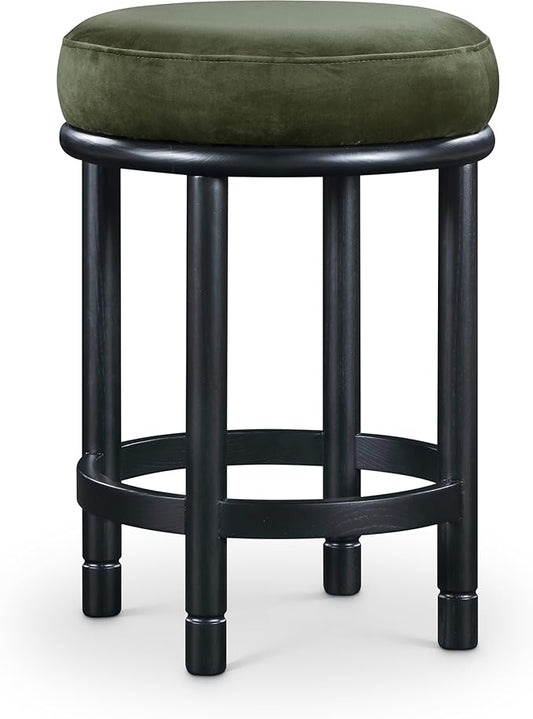 Meridian Furniture 977Green-C Monette Collection Art Deco Counter Stool by MeridianFurniture