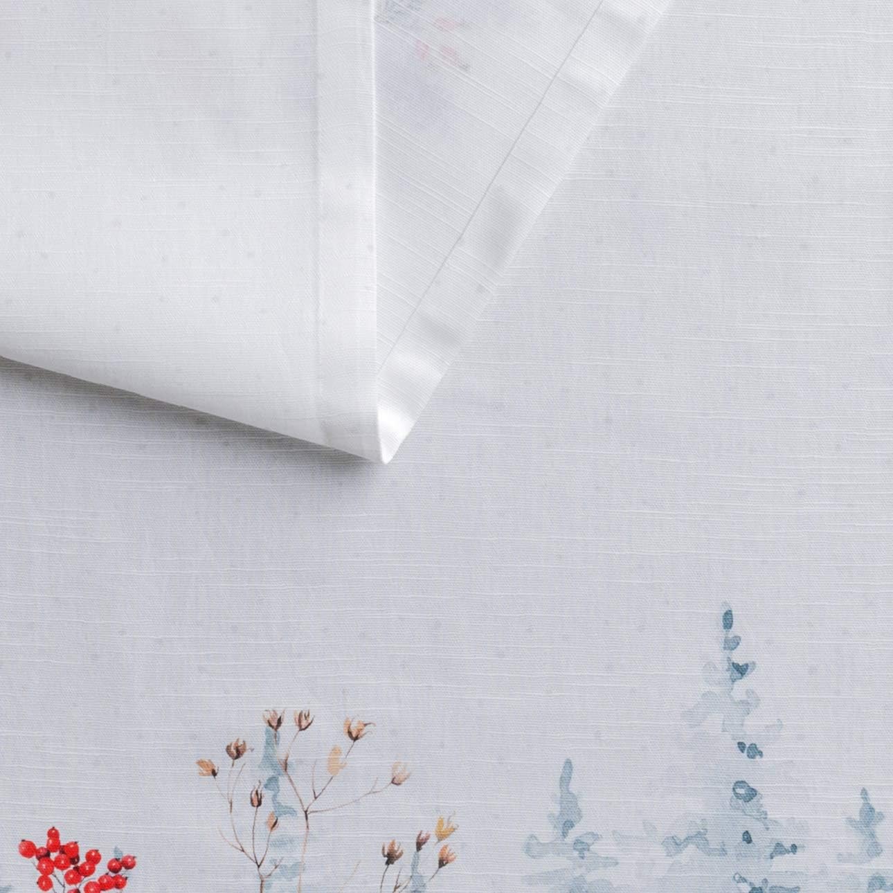 Maison d' Hermine Table Runner 100% Cotton Single Layer Table Runners 60 inches Long Decorative for Home Kitchen Dining Party Baby Shower Wedding Bridal Shower (Morzine, 14.50" x 60")