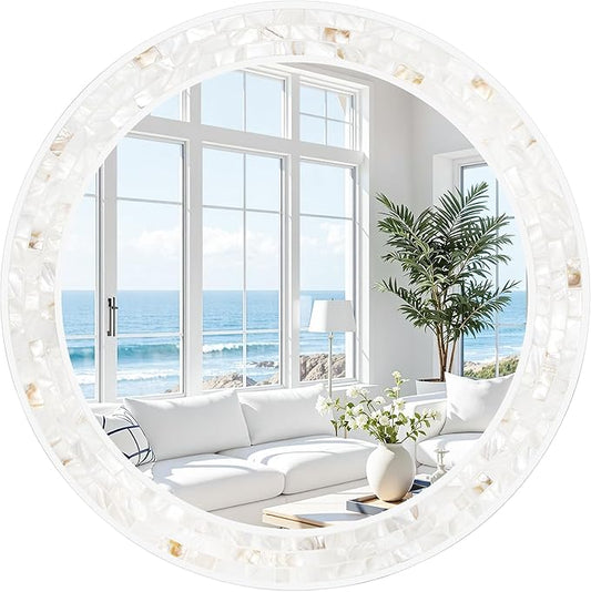 Tanmicoshomy Round Bathroom Mirror 26 Inch, Circle Mirror by Tanmicoshomy