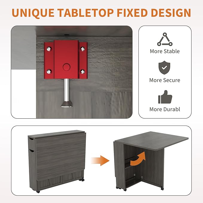 IDEALHOUSE Folding Dining Table - Image 6