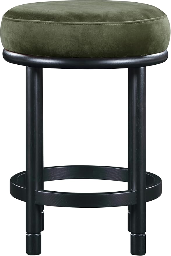 Meridian Furniture 977Green-C Monette Collection Art Deco Counter Stool - Image 4
