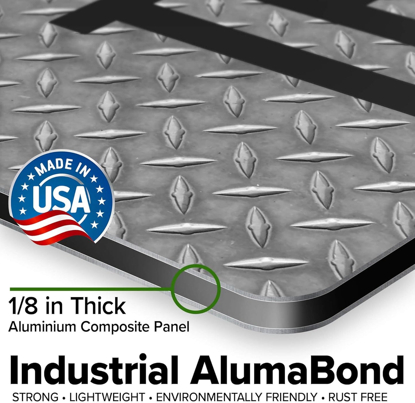 Custom Sign, Custom Street Sign, 11 Font Colors, 13 Font Styles, 4 Hole Options, 22 Sizes, 18x18 Inches, Rust Free DiBound, Fade Resistant, Made in USA by My Sign Center (Diamond Metal)