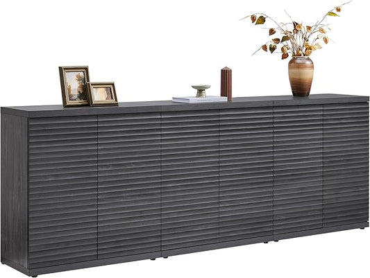 SICOTAS Buffet Cabinet with Storage Accent Sideboard Modern Credenza with Doors by SICOTAS
