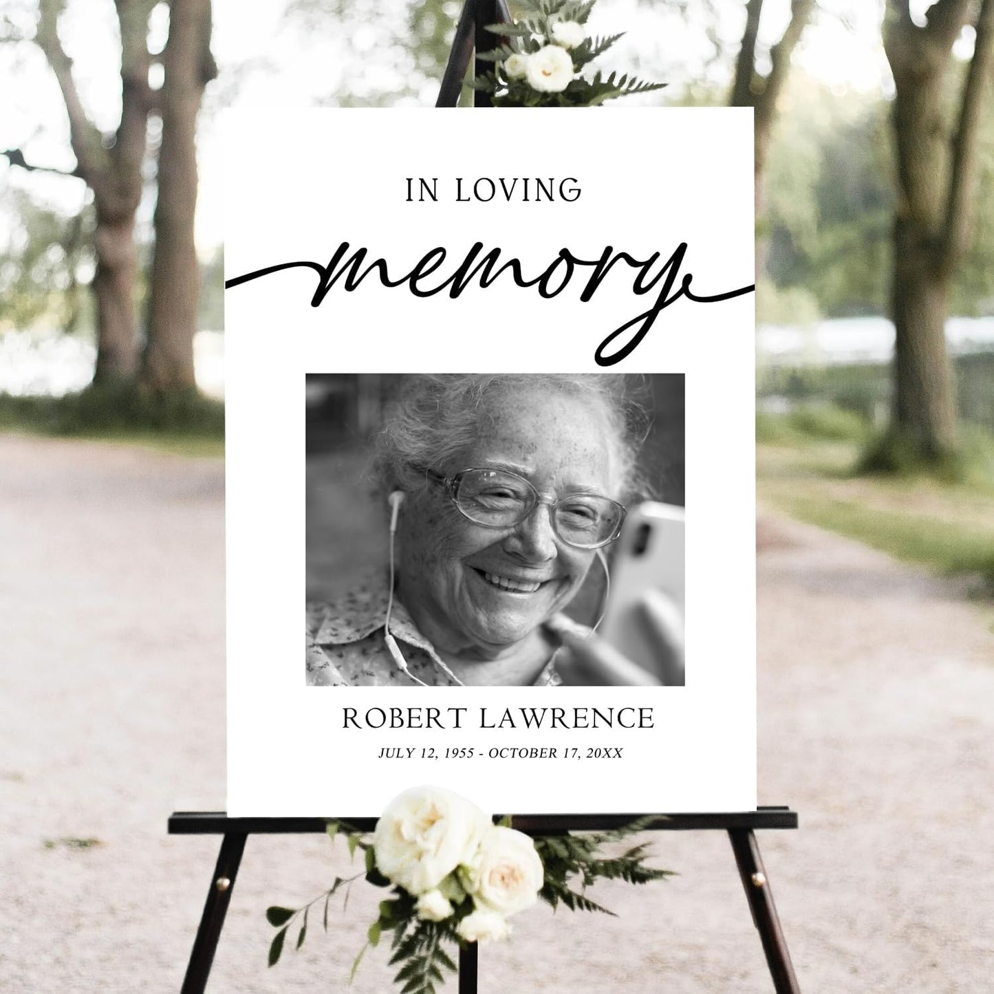 Celebration of Life Sign Board, Funeral Welcome Sign, In Loving Memory, Party Decorations, Memorial Sign, Funeral Program, Obituary Memorial Service, Funeral Décor