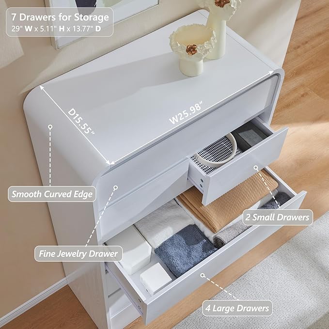 Aitjunz Modern 7 Drawers Dresser - Image 4
