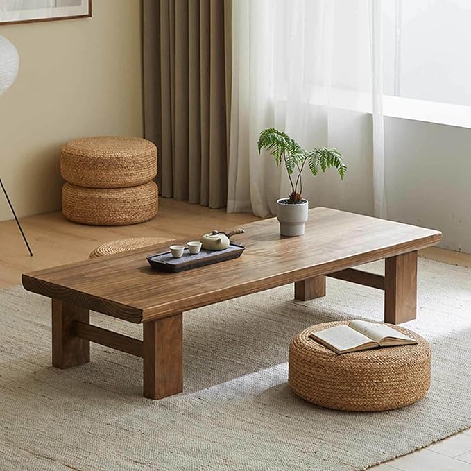 Zen Style Solid Wood Coffee Table - Image 4