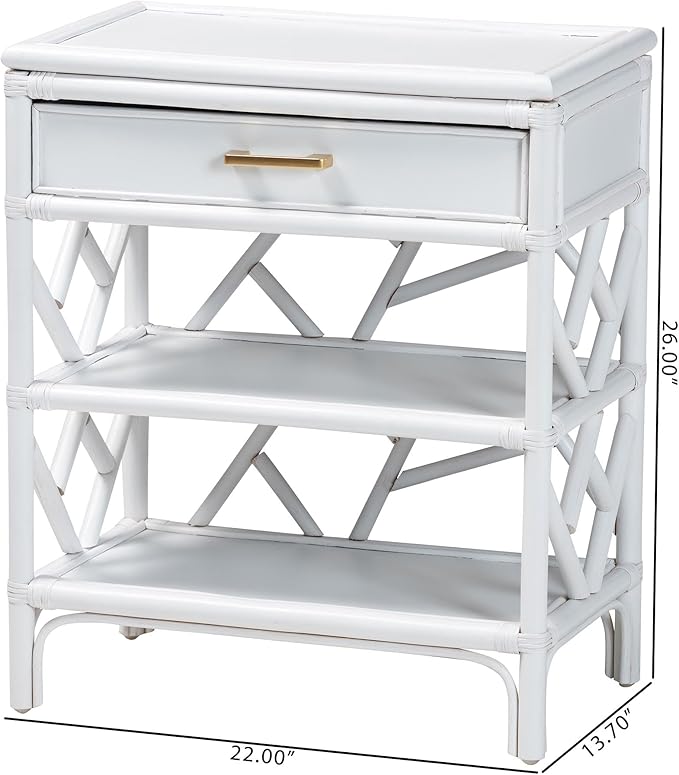 Bali & pari Daina Natural Rattan Nightstand - Image 2