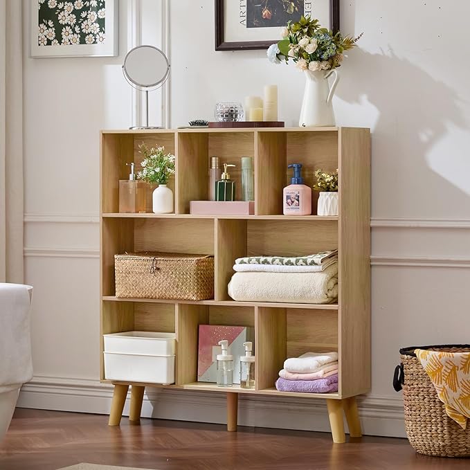 LEYAOYAO 8 Cube Bookshelf, 3 Tier Bookcase - Image 8
