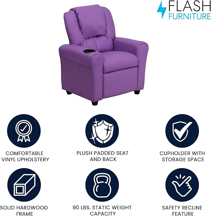 Flash Furniture Vana Vinyl Kids Recliner - Image 3
