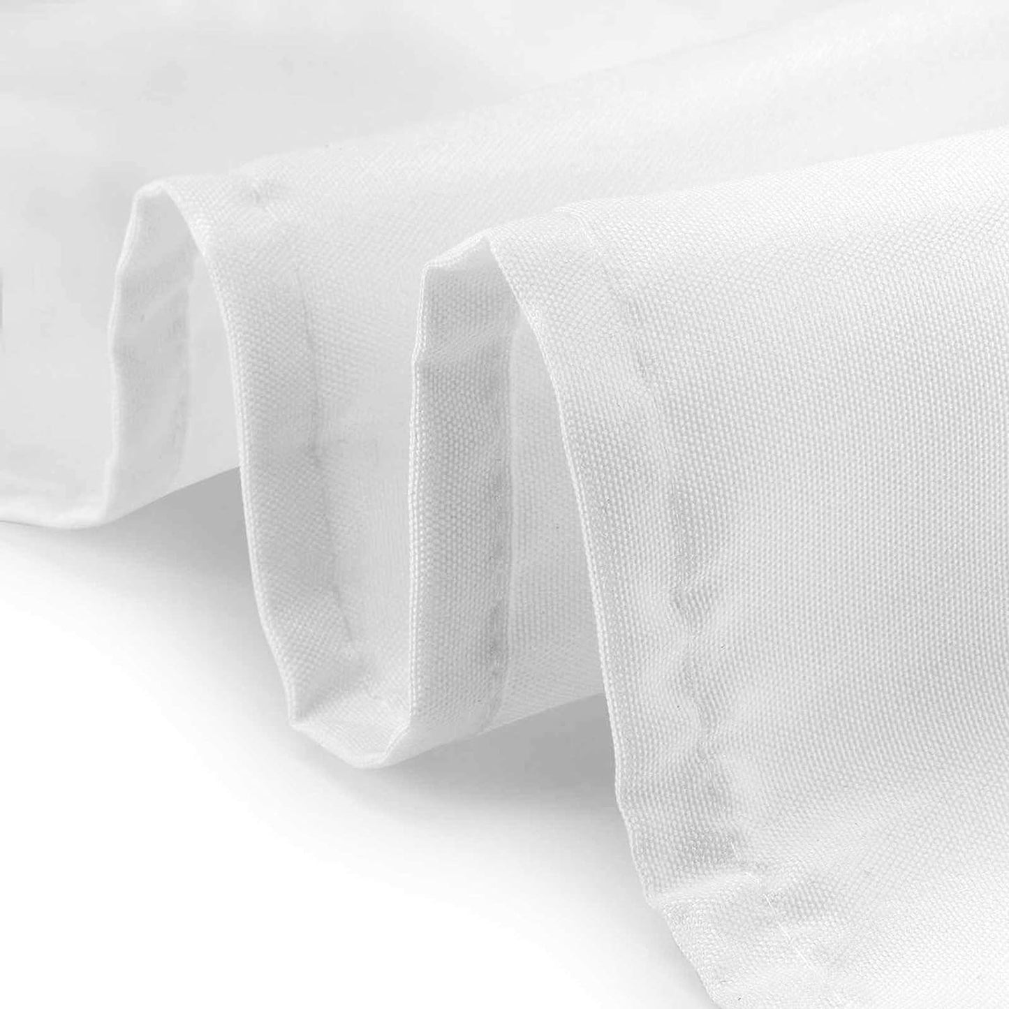 Lann's Linens - 10 Premium 70" Round Tablecloths for Wedding/Banquet/Restaurant - Polyester Fabric Table Cloths - White