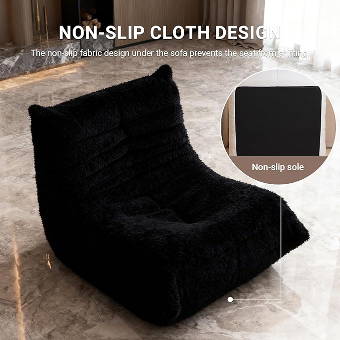 Giant Bean Bag Chair for Adults, Comfy Chairs for Bedroom, Memory Foam Chair - Image 6