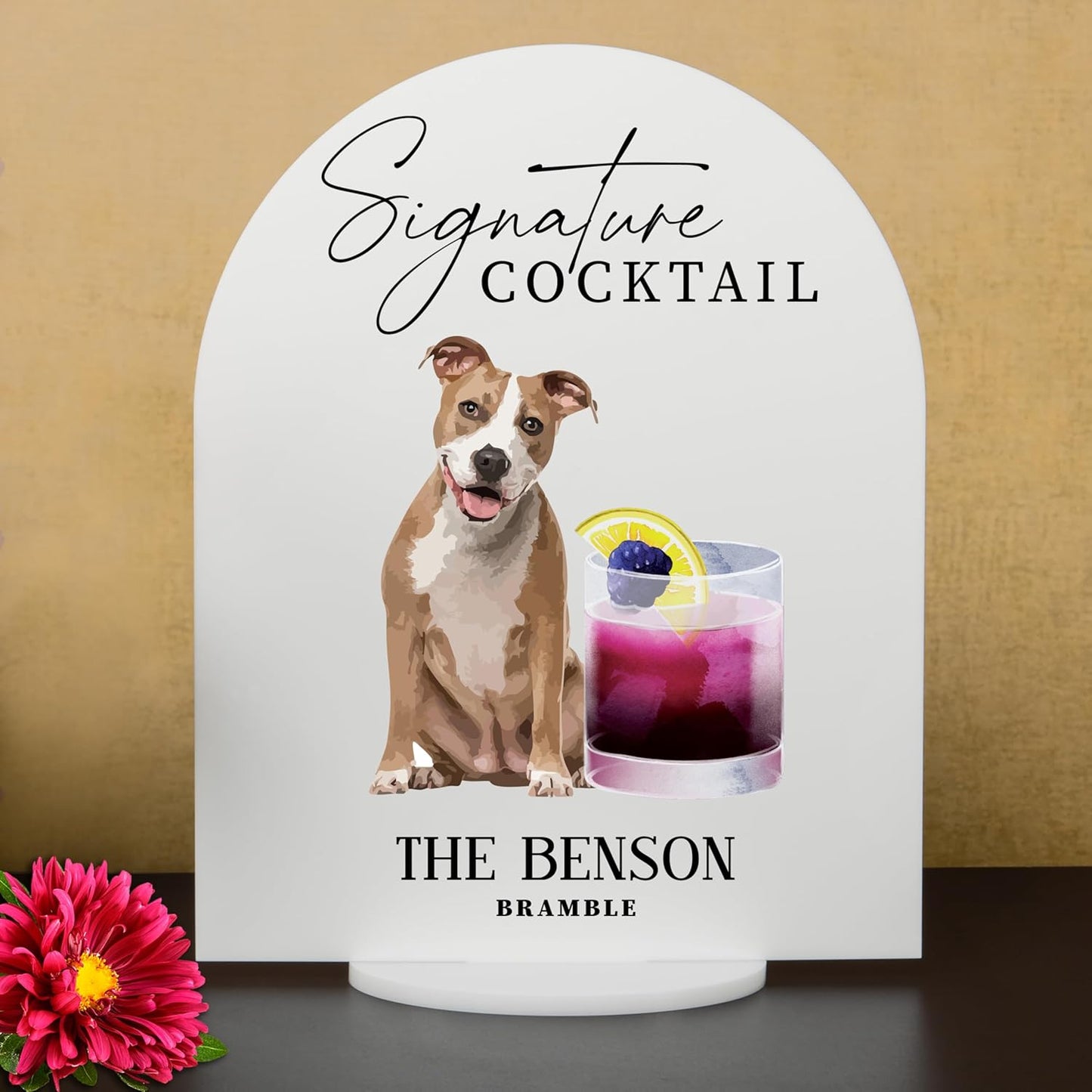 Pet Signature Drink Wedding Signs