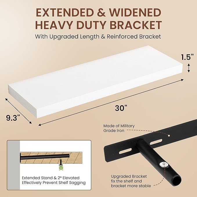 Dreamland 30 Inches Floating Shelves - Image 2