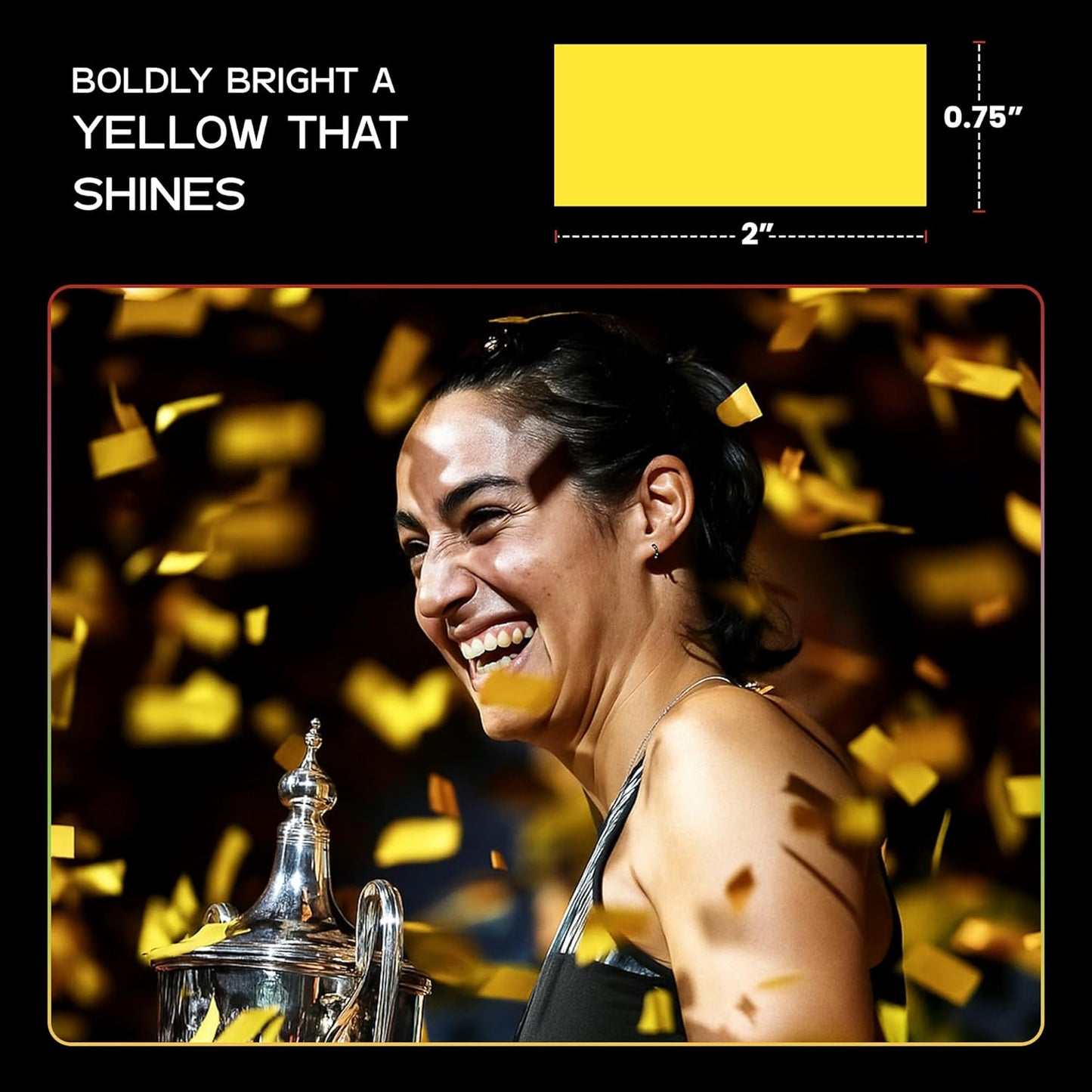 Ultimate Confetti, Yellow Biodegradable Confetti - Rectangular Fluttering Tissue Paper Confetti for Cannon and Launcher use – Best for Gender Reveal, Parties, Concerts and Weddings - 20 lb, 320 oz