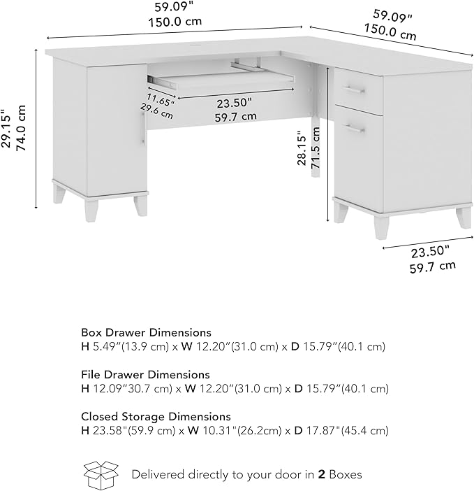 Bush Furniture 60-inch L Shaped Desk - Image 3