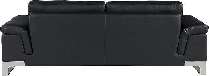 Blackjack Furniture Weston Collection Genuine Italian Leather Living Room Sofa - Image 7