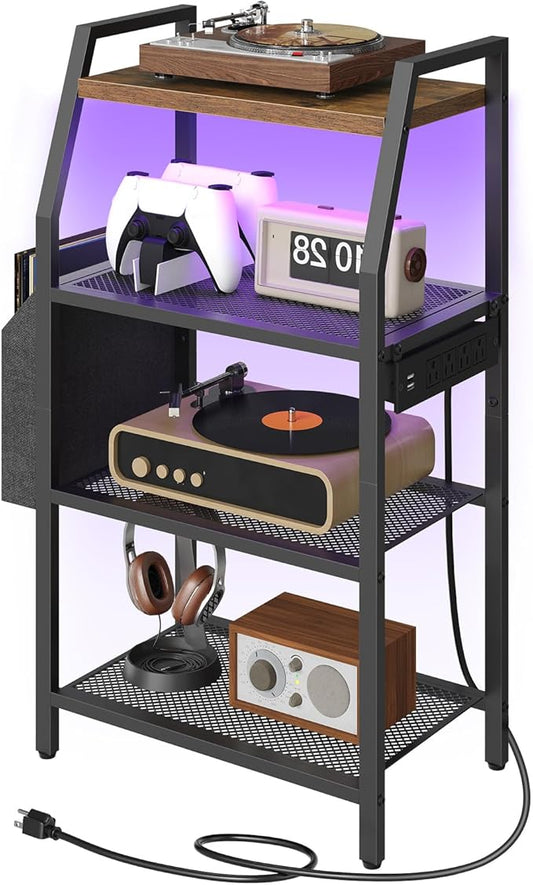 MAHANCRIS 4-Tier AV Media Stand by MAHANCRIS