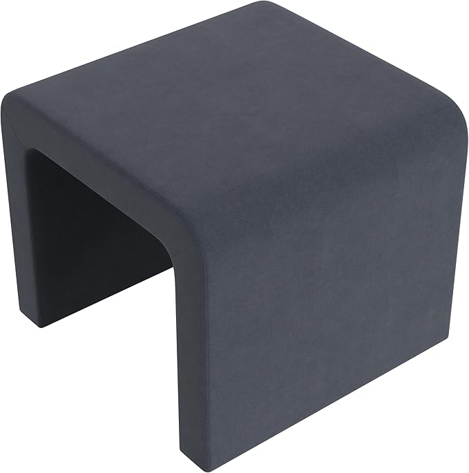 HomePop Modern Arch Velvet Ottoman|Homepop Home Décor|Ottoman - Image 5
