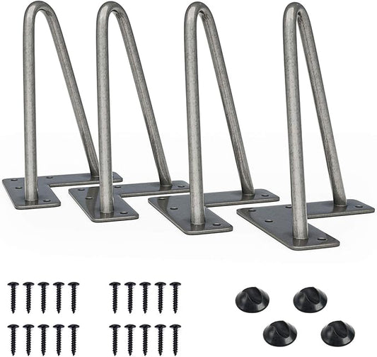 SMARTSTANDARD 6 Inch Heavy Duty Hairpin Furniture Legs, Metal Home DIY Projects by SMARTSTANDARD