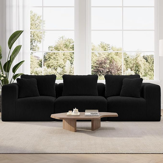 Novilla 106" Modular Sectional Sofa, Modern Cloud Sectional Couch by Novilla