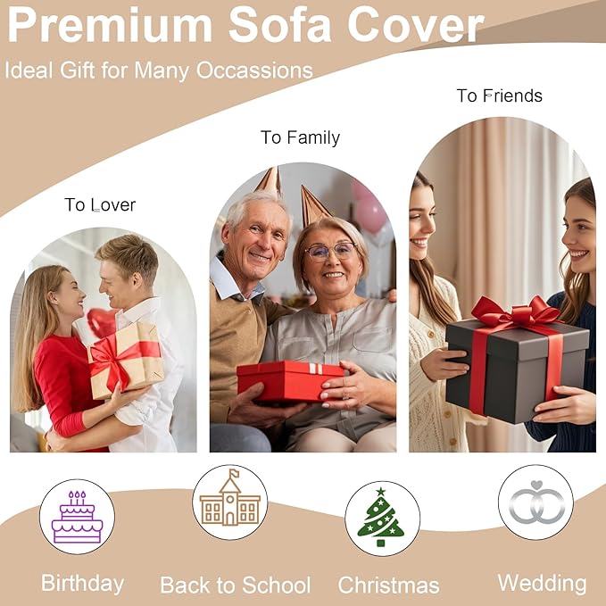 VClife Boho Couch Cover, Washable Sofa Cover - Image 9