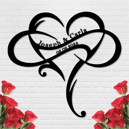 Custom Metal Name Sign, Personalized Last Name Metal Signs, Split Letter Monogram Sign, Porch Decorations Outdoor Metal Wall Art, First Name Custom Decoration, Wedding Gifts