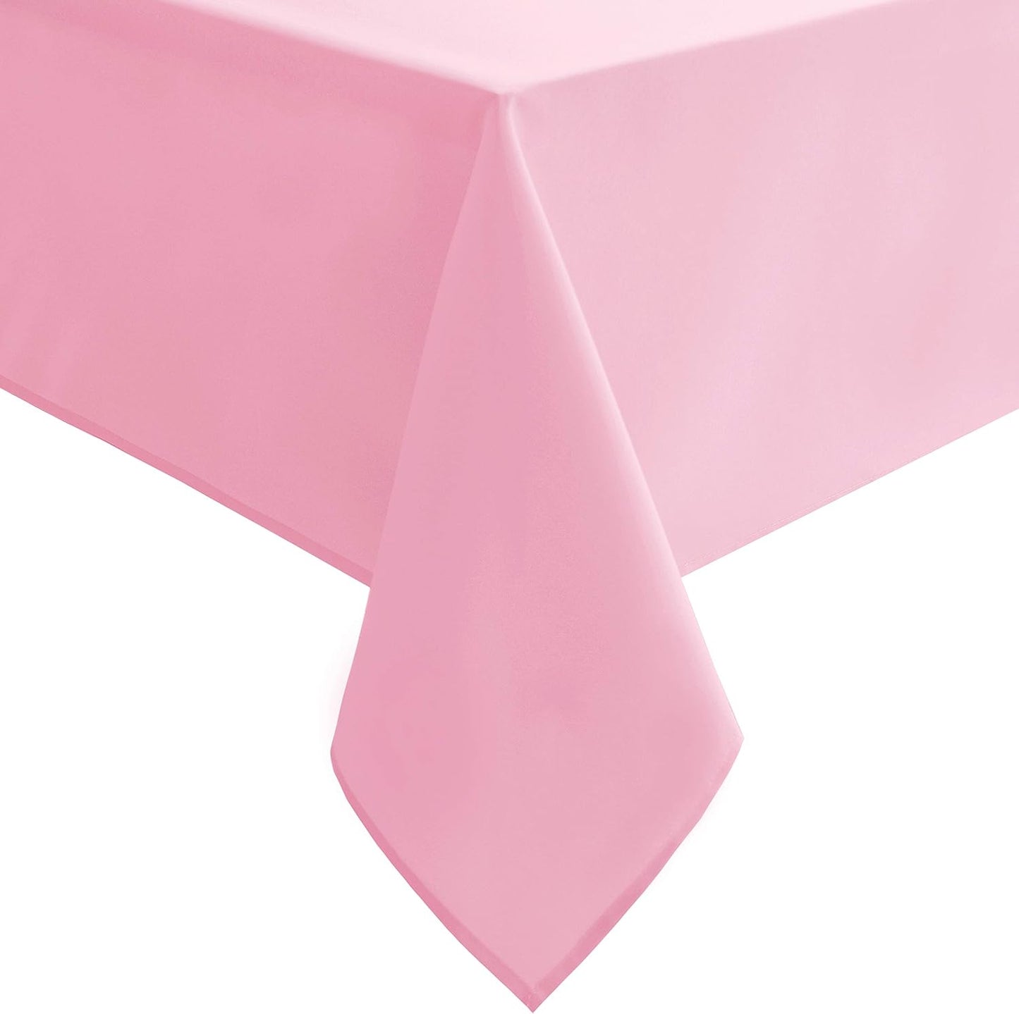 Hiasan Pink Tablecloth for Rectangle Tables - Waterproof and Spillproof Washable Fabric Table Cloth for Dining Room Kitchen Party, 60 x 102 Inch