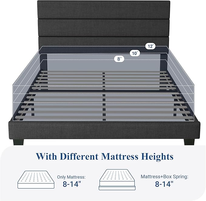 Allewie Full Size Platform Bed Frame - Image 7