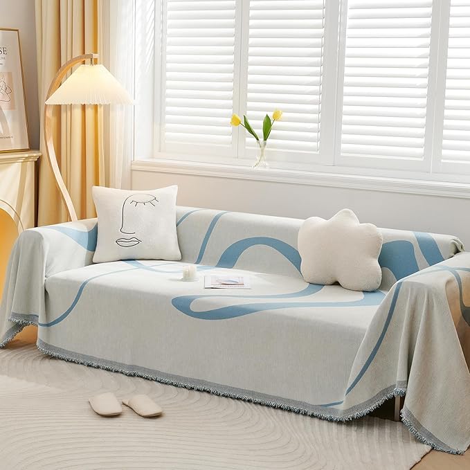 VClife Sofa Cover Washable Soft Plush Couch Cover - Image 8