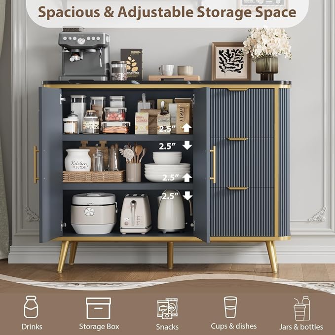 47.3" Modern Buffet Cabinet - Image 8