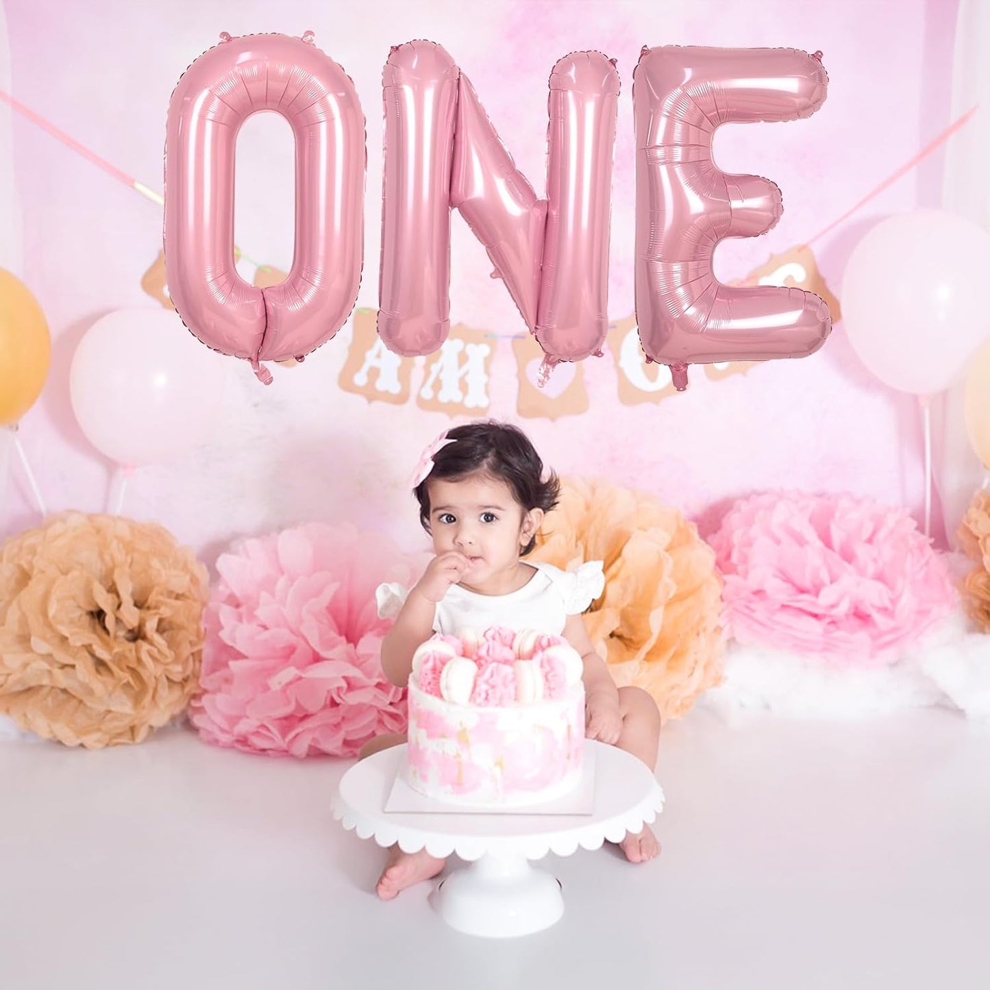 40 Inch Pastel Pink Letter Balloon, Giant Alphabet M Foil Balloons Baby Pink, Self Inflating Balloon Pearl Pink Letters M, Mylar Letter Customize Balloons for Girl Birthday Party Decorations Supplies