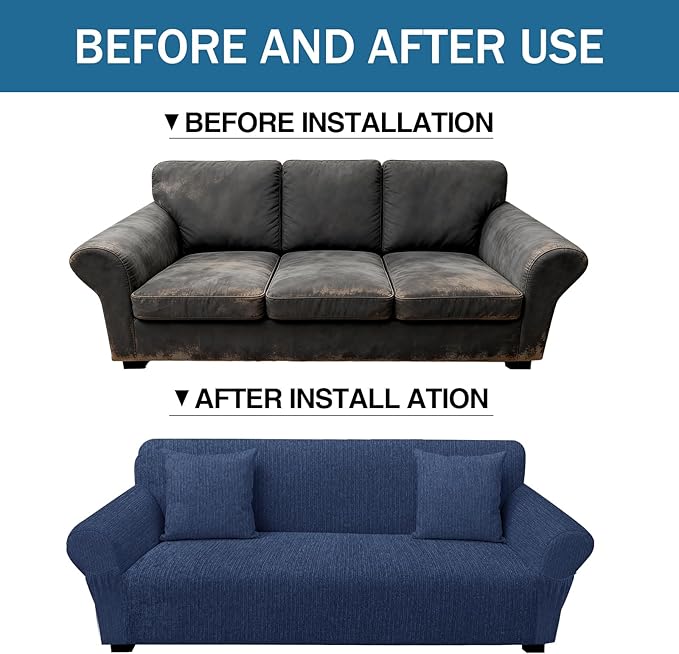 Sofa Slipcover with 2 Pillow Cover - Image 8