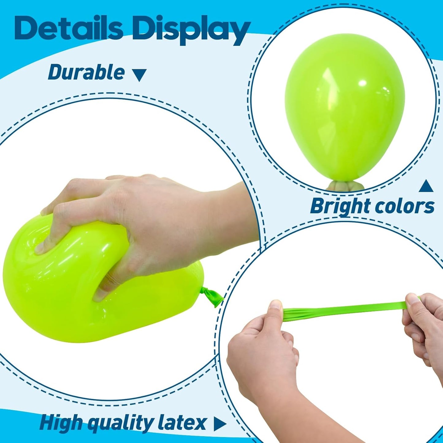 125 pcs Rainbow Latex 5 Inch Balloons, Small Balloons for Balloon Garland or Balloon Arch as Party Decorations, Birthday Decorations, Anniversary Party Decoration